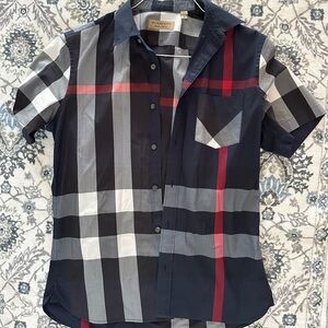 Men’s Burberry Check Cotton Shirt